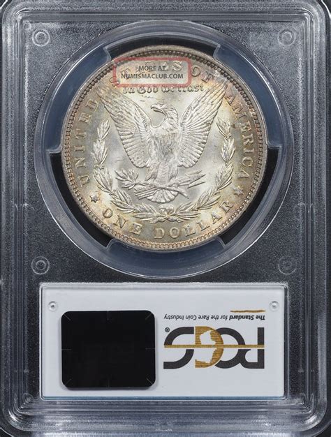 1890 Morgan Silver Dollar Pcgs Ms 64 Toning