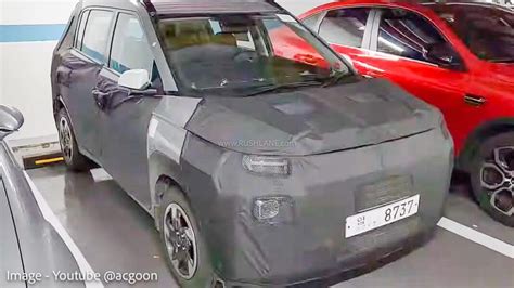 2023 Hyundai Micro Suv Tata Punch Rival Spied Gets Sunroof Led Drl