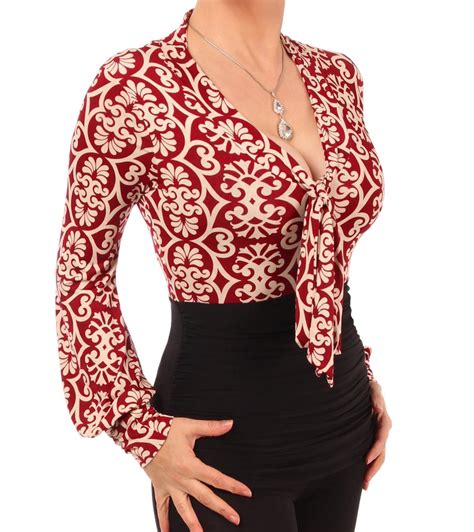 Wine And Ivory Pussy Bow Top