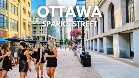 Downtown Ottawa Evening Walk Tour Sparks Street K Uhd Youtube