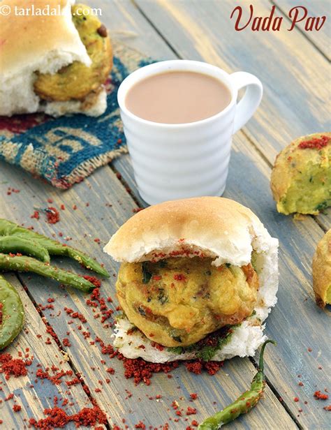 Indian Vada Pav Recipe Mumbai Street Food Vada Pav Vada Pav With