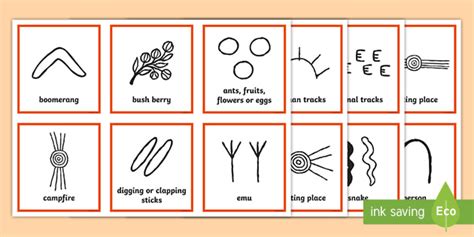 Aboriginal Symbols Flashcards