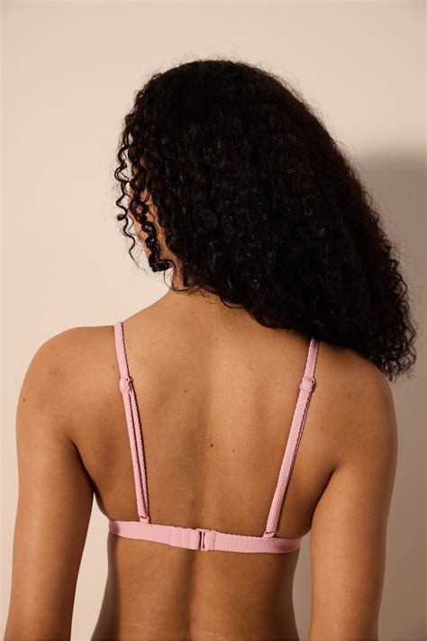 Penti Ekua Üçgen Fit Dokulu Pembe Bikini Üstü Fiyatı Yorumları Trendyol