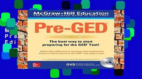 Free Download Mcgraw Hill Education Pre Ged With Dvd