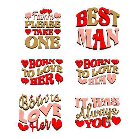 Premium Vector Wedding Bridal Lettering Design Setwedding Quote Svg