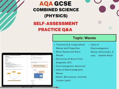 Aqa Gcse Physics Topic Waves Self Assessment Revision Questions For