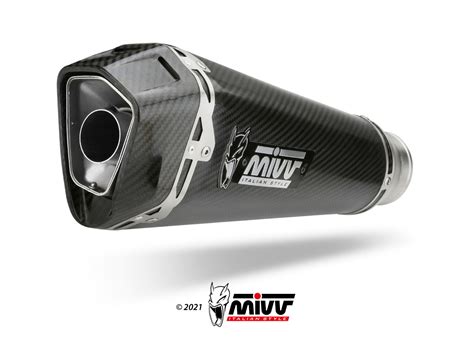 Mivv Delta Race Carbon Slip On Einddemper Met E Keur Suzuki GSX R 1000