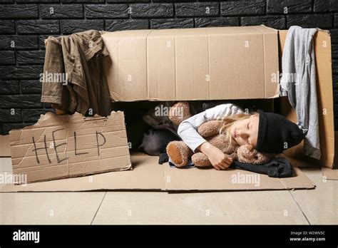 Homeless Sleeping In Cardboard Box Hi Res Stock Photography And Images