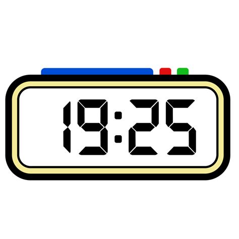 Digital Clock Time Show 1925 Clock 24 Hours Illustration Time