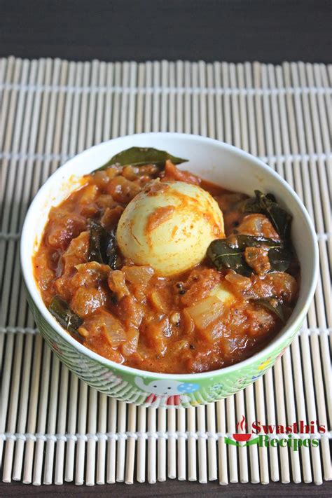 Tomato Egg Curry - Swasthi's Recipes