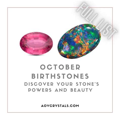 October Birthstones Discover Your Stone S Powers And Beauty