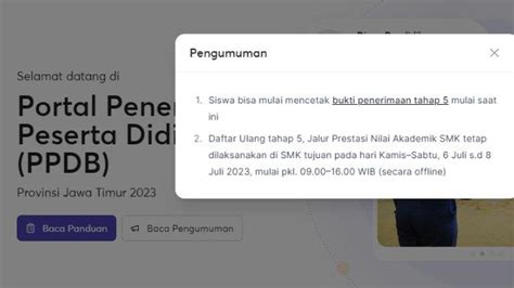 Cara Daftar Ulang Ppdb Smk Jatim Tahap Jalur Prestasi Nilai