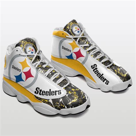 Pittsburgh Steelers Football Team Form Air Jordan 13 Sneakers Gts001386