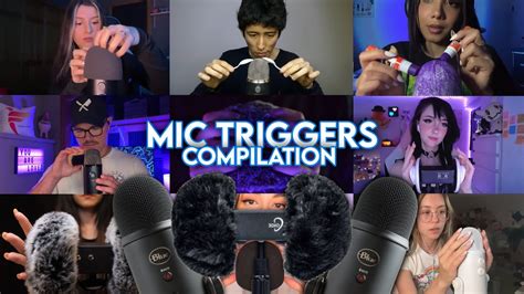 Asmr Best Mic Triggers Compilation 🎙️🎤 Very Tingly Youtube