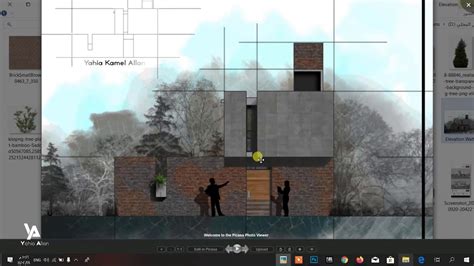 Simple Elevation Photoshop Architecture Render Youtube