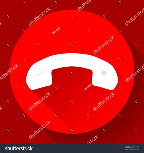 End Phone Call End Vector Icon Vector De Stock Libre De Regalías