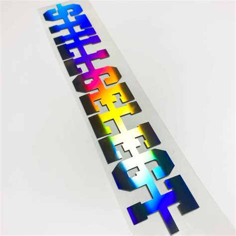 Limited Edition Aufkleber Hologramm Oilslick Autoaufkleber