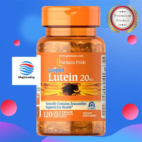 Puritan S Pride Lutein Mg With Zeaxanthin Softgels Shopee