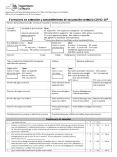 Formulario de detección y consentimiento de vacunación formulario