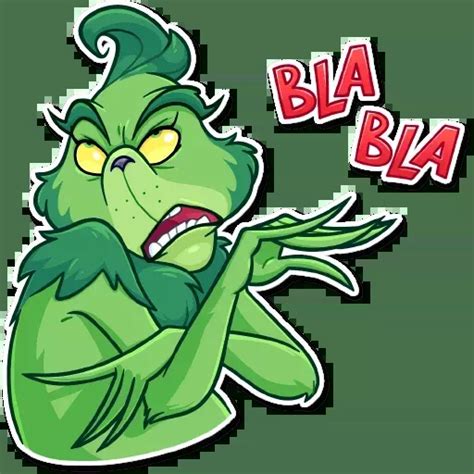 Набор стикеров для Telegram «Гринч Grinch Drawing Grinch Grinch