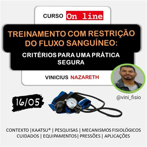 Curso de TREINAMENTO RESTRIÇÃO DO FLUXO SANGUINEO online Sympla