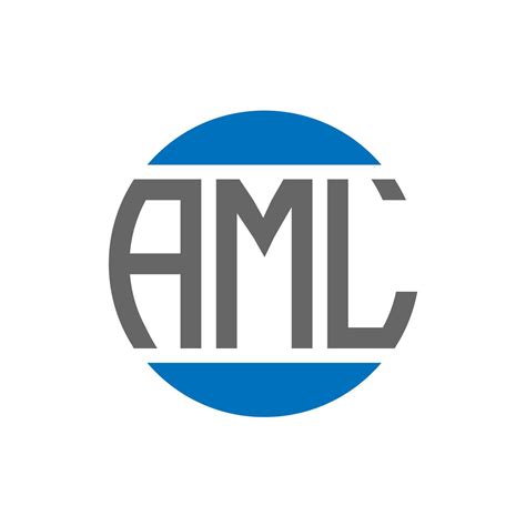 Aml Letter Logo Design On White Background Aml Creative Initials