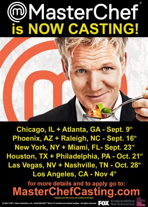 Nationwide Casting Call for MasterChef | Auditions Free