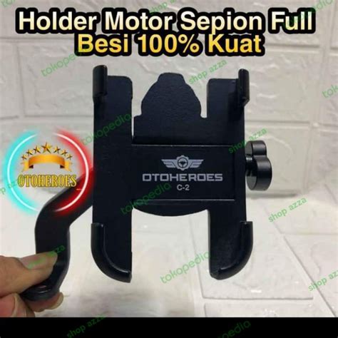 Jual Holder Hp Motor Besi Spion Original Kuat Full Besi Shopee Indonesia