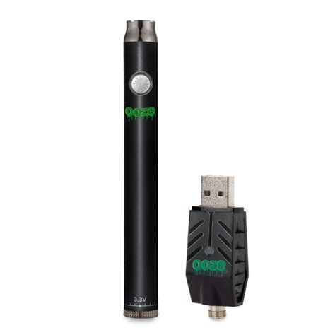 Shop Ooze Slim Twist Vape Pen Battery Black Online Cannabuddy