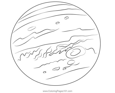 Jupiter Coloring Page Planet Coloring Pages, Coloring Pages For Kids ...