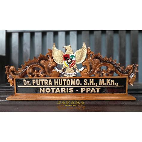 Jual Papan Nama Meja Jabatan Full Ukir Kayu Jati Shopee Indonesia