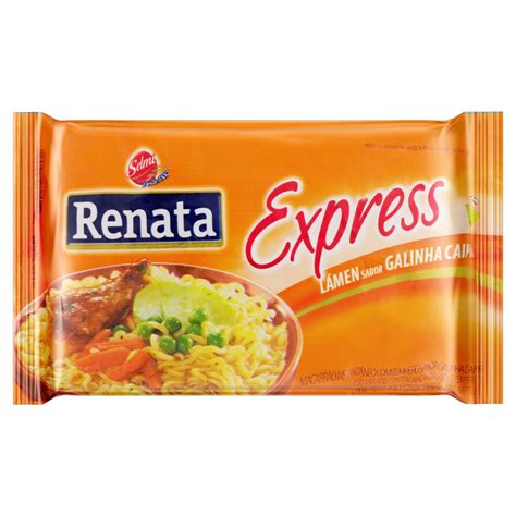 Macarrão Instantâneo Lámen Galinha Caipira Renata Express Pacote 85g