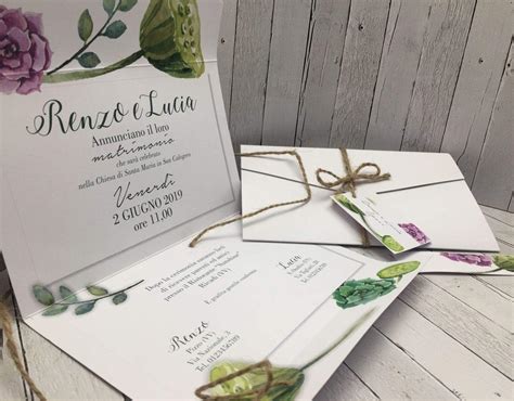 Set Partecipazioni Nozze Personalizzate Inviti Matrimonio BUONANNO Cod