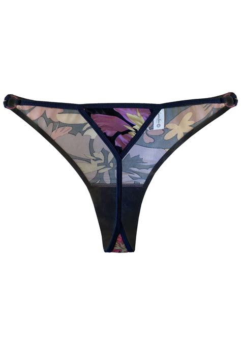 Lingerie Letters Oh So Blue Thong Women S Underwear Online