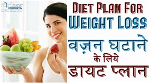 Diet plan for Weight Loss, Fat Loss | Hindi | Fitness Rockers