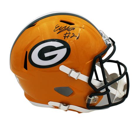 Eric Stokes Signed Green Bay Packers Speed Full Size Nfl Helmet