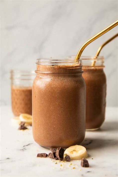 Chocolate Banana Smoothie Easy Recipe Jar Of Lemons