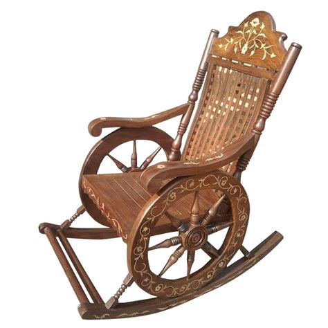 Sheesham Wood Brown Rocking Chair Without Cushion At Rs 10000 In