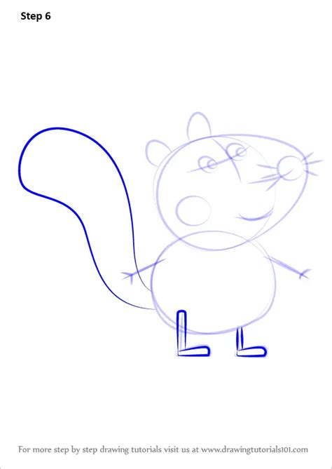 Step by Step How to Draw Simon Squirrel from Peppa Pig ...