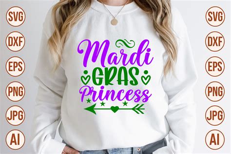 Mardi Gras Princess Svg Graphic By Trendy Svg Gallery Creative Fabrica