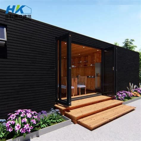 Wooden Cladding Prefab Prefabricated Container Houses For Australian