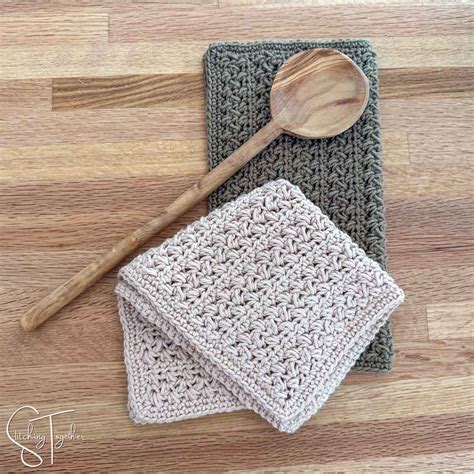 Fairfield Farmhouse Crochet Dishcloth Free Pattern