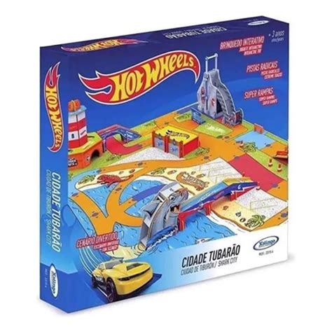 Playset Pista Cidade Hot Wheels Tubarao Xalingo Shopee Brasil