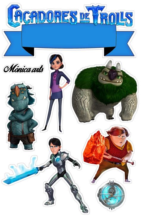 Topper De Bolo Ca Adores De Trolls Trollhunters Characters Scarlett