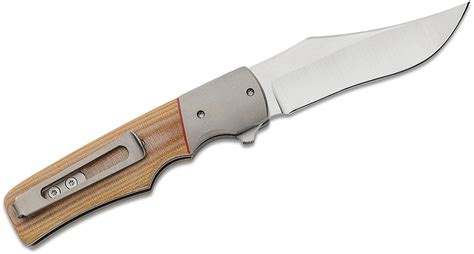 Jason Clark Custom Model 3.3 Flipper Knife 3" CTS-XHP Hand Rubbed Clip ...