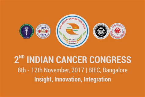 Indias Largest 2nd Indian Cancer Congress 2017 To Be Held In Bengaluru