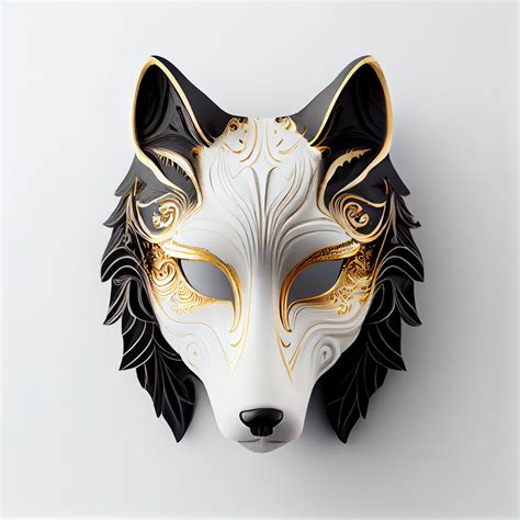 Photo Of A Porcelain Wolf Mask Not A Physical Mask Etsy Canada