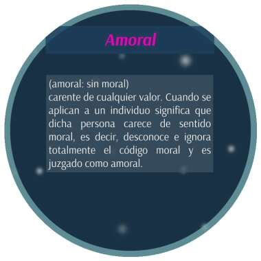 qué significa amoral CONADEIP