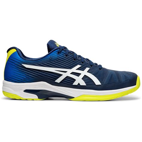 Asics Mens Solution Speed Ff Tennis Shoes Blue Expanse White