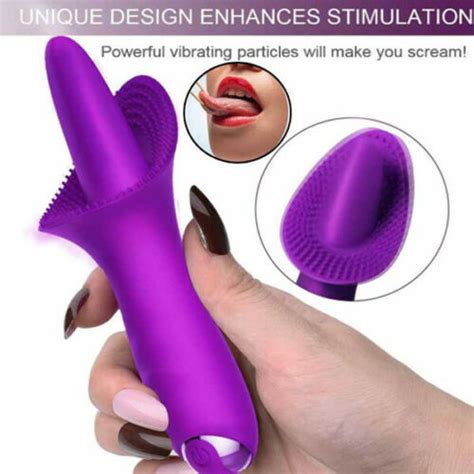 Clit Licking Vibrator Tongue Oral Massager G Spot Dildo Adult Sex Toys